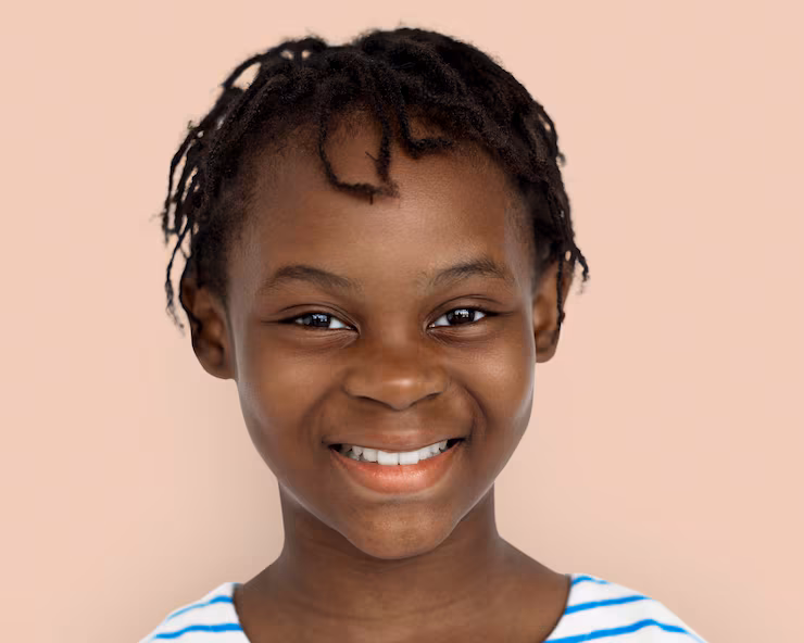 Happy children learning